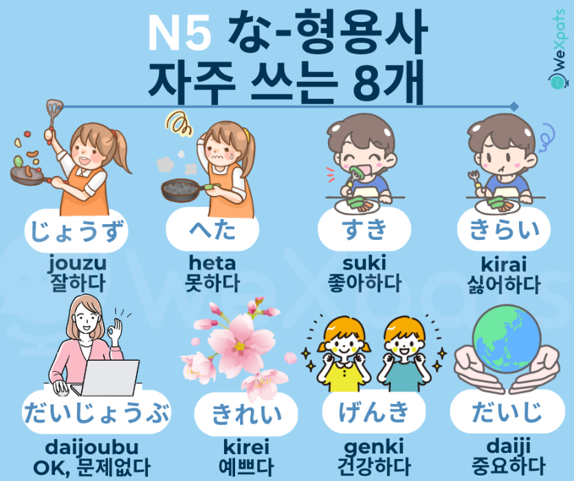 나 형용사 예시 이미지