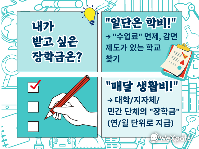 일본 유학 장학금 학비 생활비 이미지