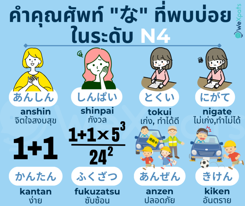 คำคุณศัพท์ N4