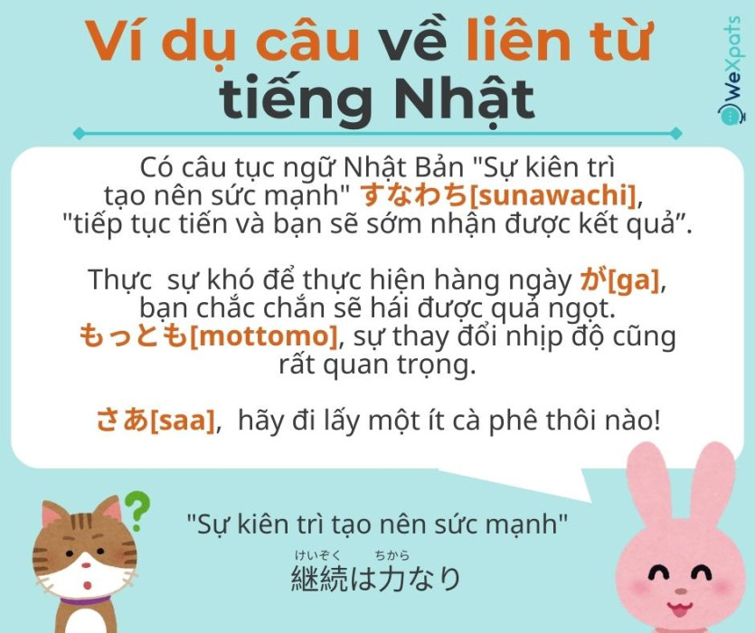 liên từ trong tiếng nhật