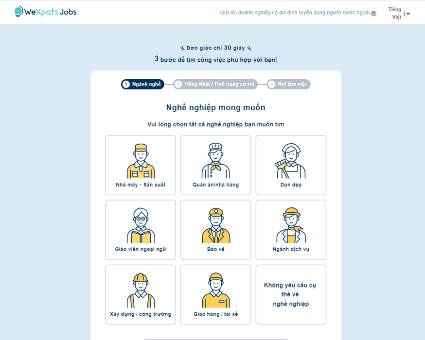 Tìm việc làm thêm ở Nhật 