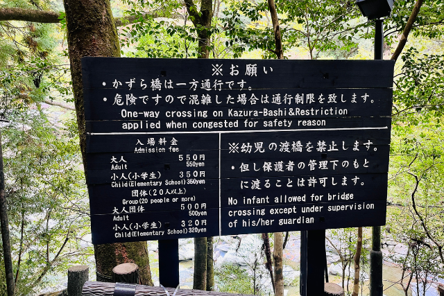 สะพานเถาวัลย์ เวลา ค่าเข้า