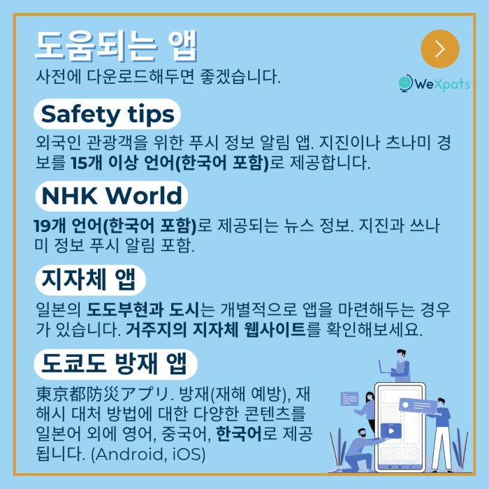 일본 지진 앱 이미지