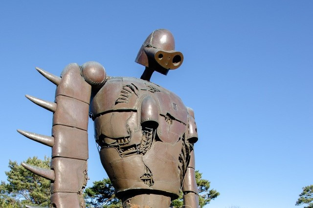 ghibli museum's robot statue
