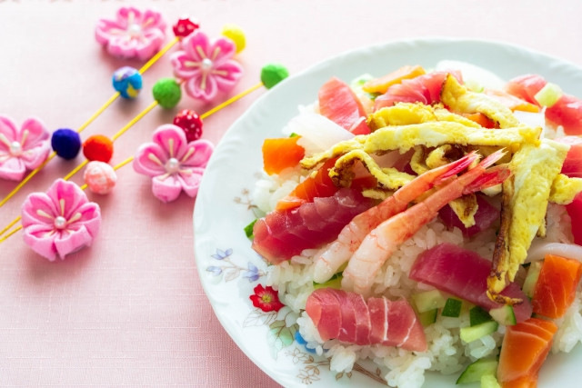 imagen de sushi chirashi