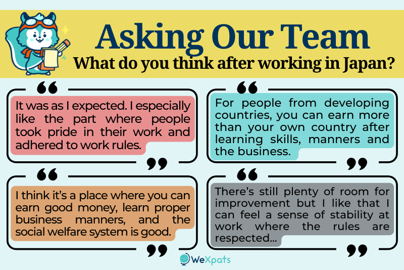 what is it like working in japan