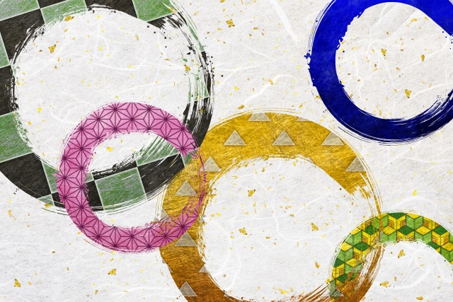 Imágenes de los pensamientos contenidos en los patrones tradicionales japoneses.