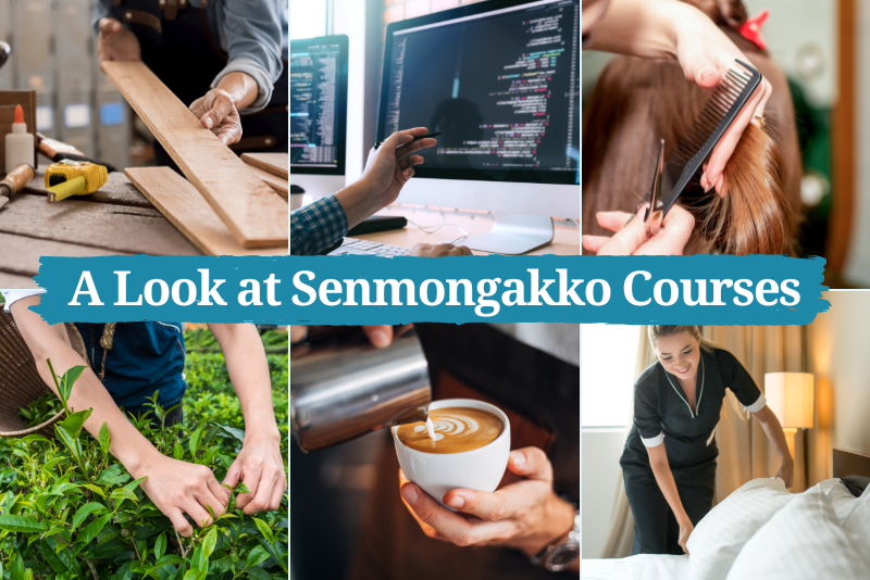 senmongakko courses available in japan