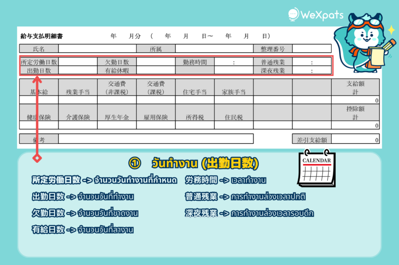 วันและเวลาทำงาน 