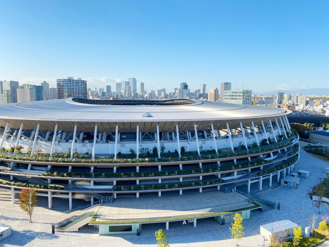 Estadio Nacional de Japón por la firma de arquitectura japonesa Kengo Kuma & Assoc.