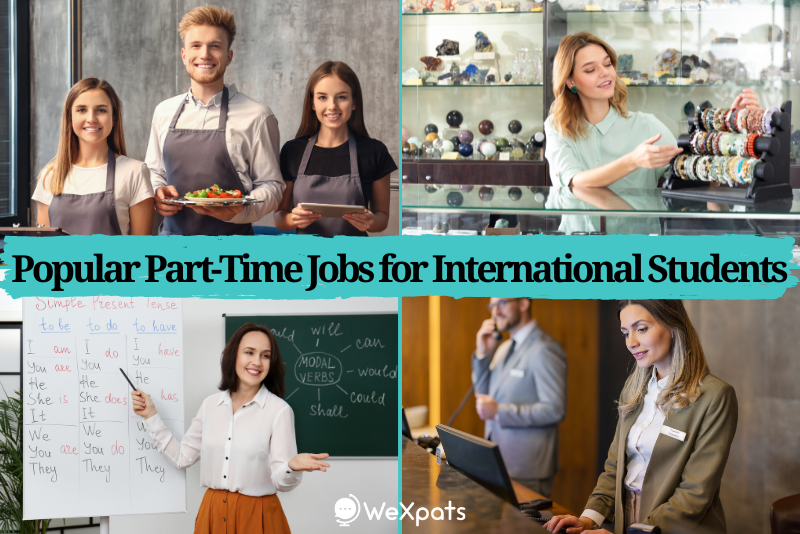 popular part time jobs for international students in japan - restaurant, sales, language, hotel jobs