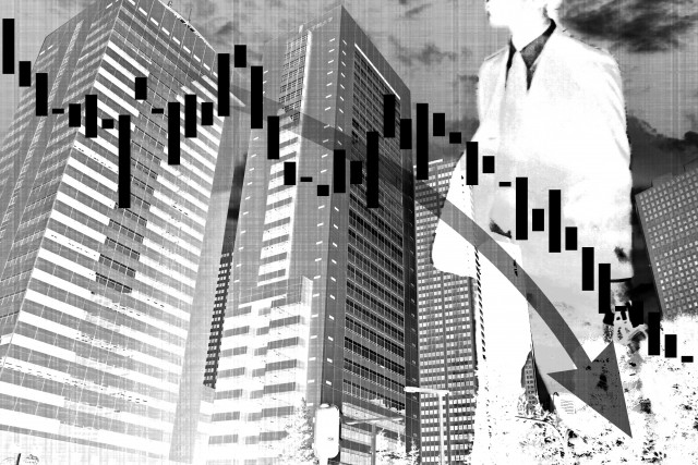 Imágenes del estado actual de la economía japonesa y los problemas a los que se enfrenta