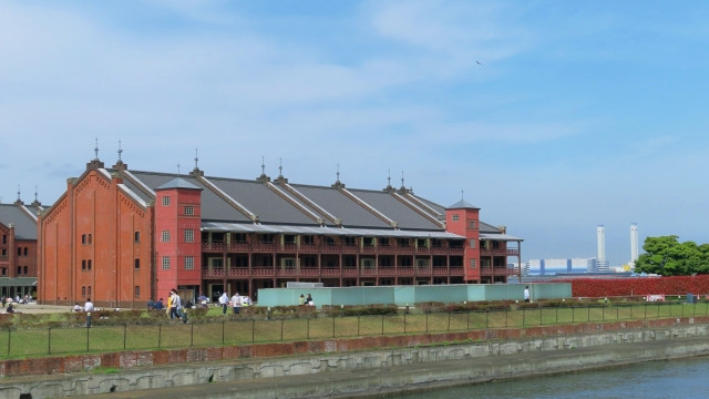 Imagen del almacén de ladrillo rojo de Yokohama