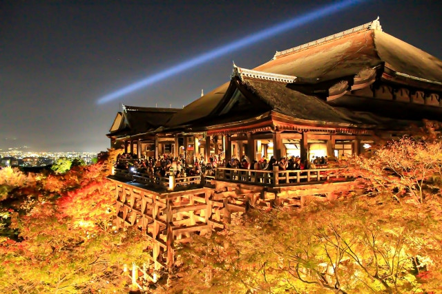 Imagen del templo Kiyomizu-dera (Prefectura de Kioto)