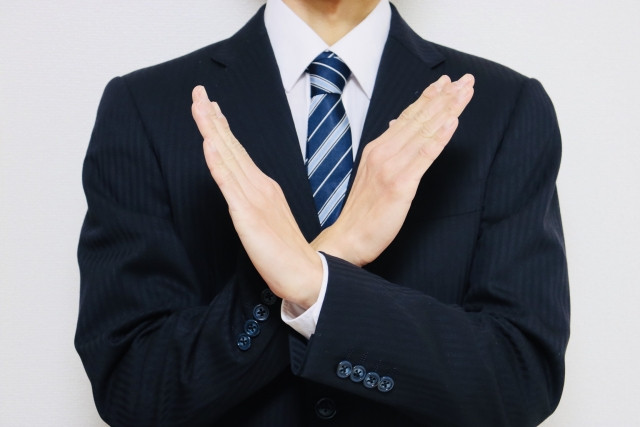 就活マナーのNG例の画像