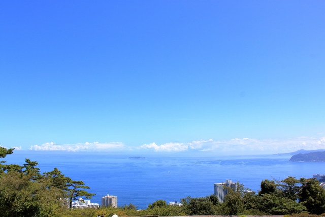 Ocean view from Atami hot spring town