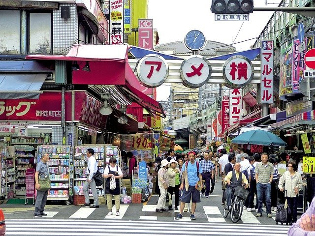Ameyoko busy with people