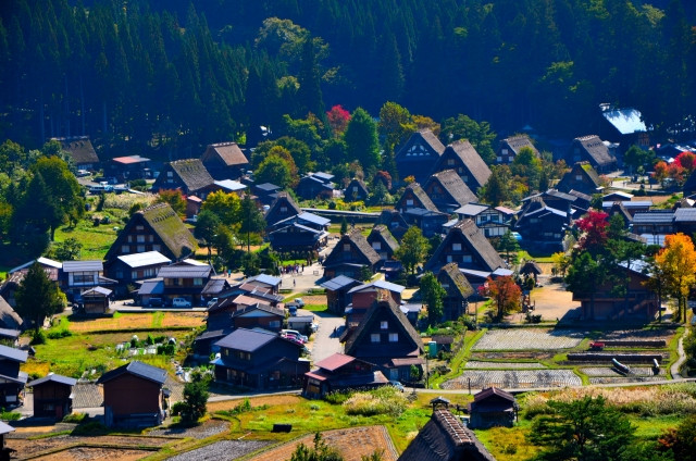 View of Shirakawago from Shiroyama Viewpoint