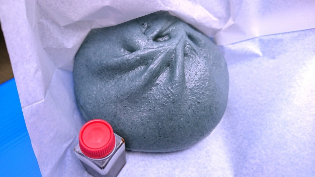 Denim colored steamed bun