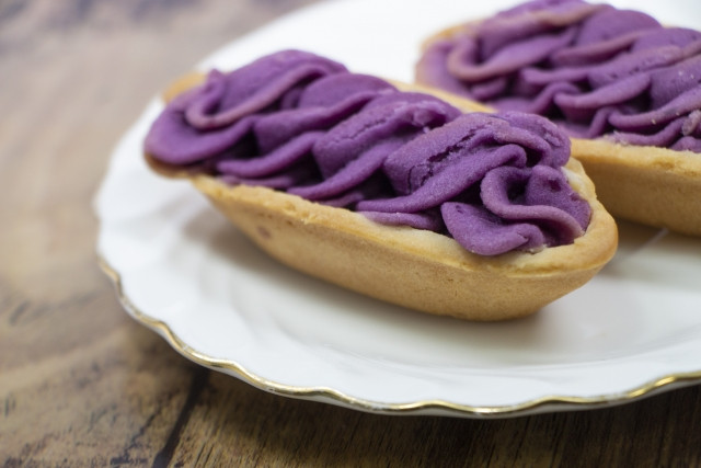 베니이모 타르트 이미지