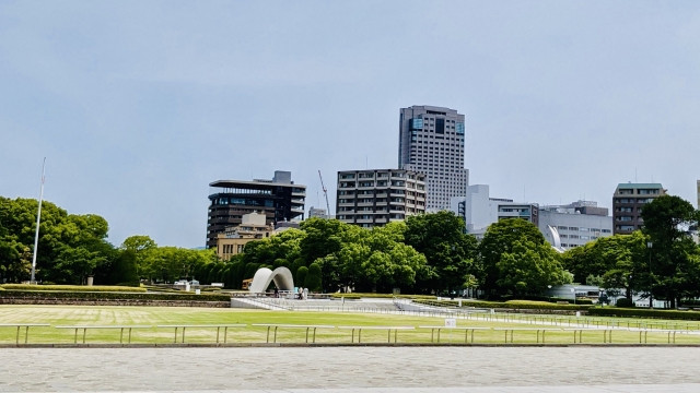 View of hiroshima peace park