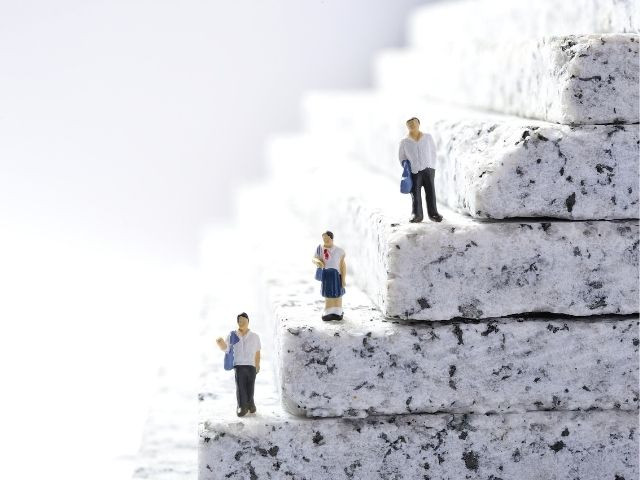 日本の高等教育機関への進学率の画像