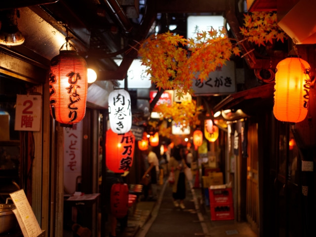 Showa era izakaya street, Omoide Yokocho in Shinjuku