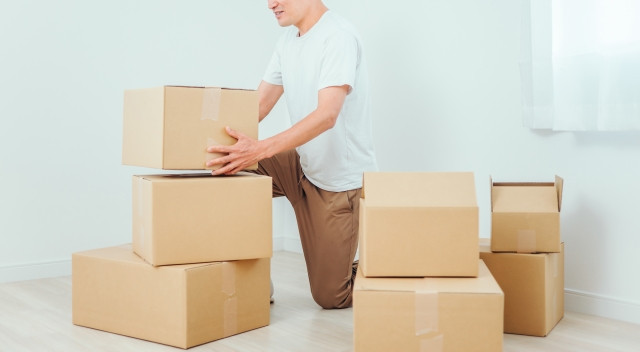 일본 이사 포장 박스 이미지