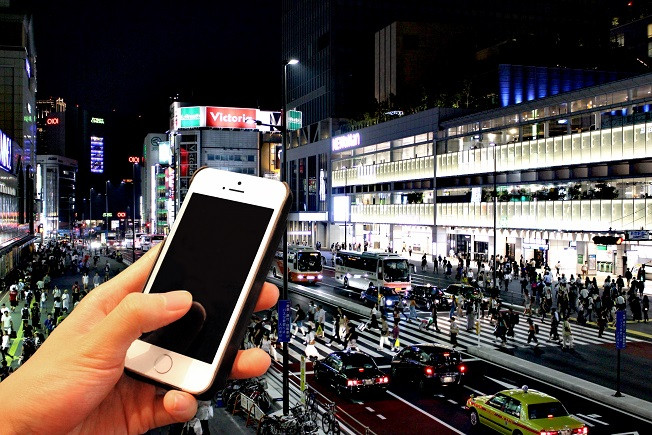 Using a Japan Taxi App