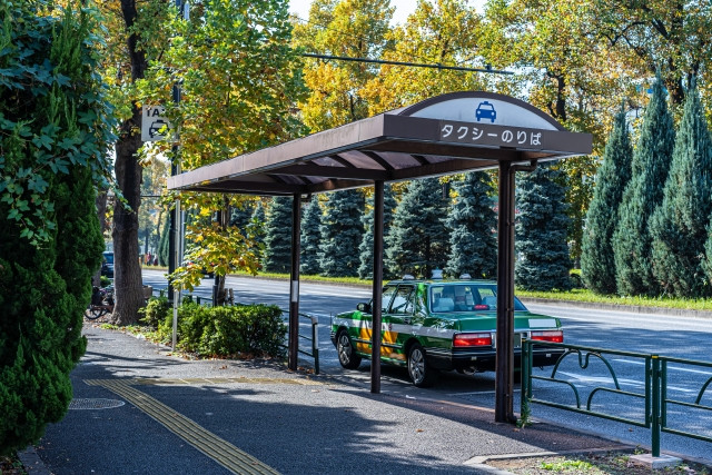 Taxi Stop in Japan