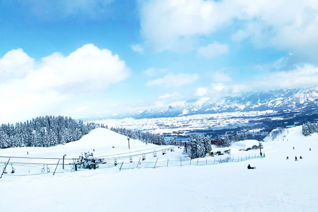Skiing area in Japan
