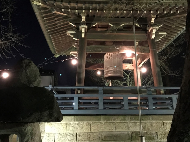 visiting temple for new year's bell ringing