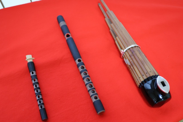 traditional japanese musical instruments for gagaku