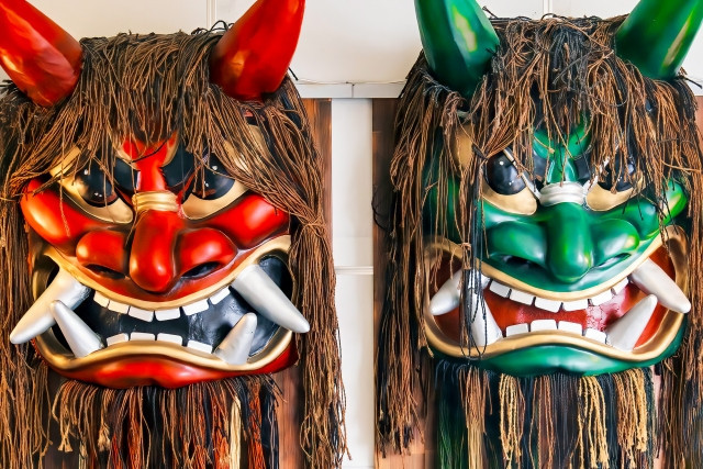 Máscara de demonio japonesa