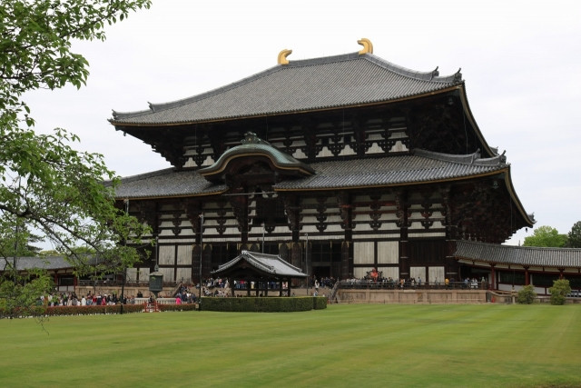 building on todaiji temple precinct in nara