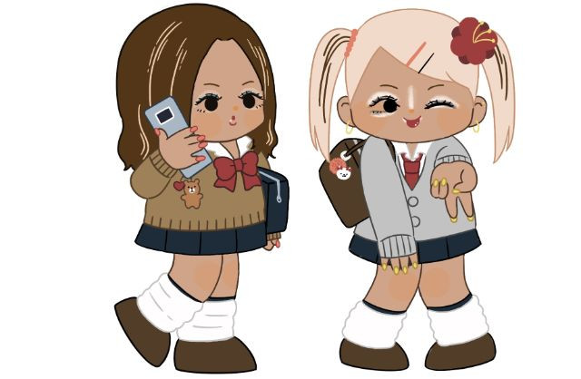 갸루 교복 이미지