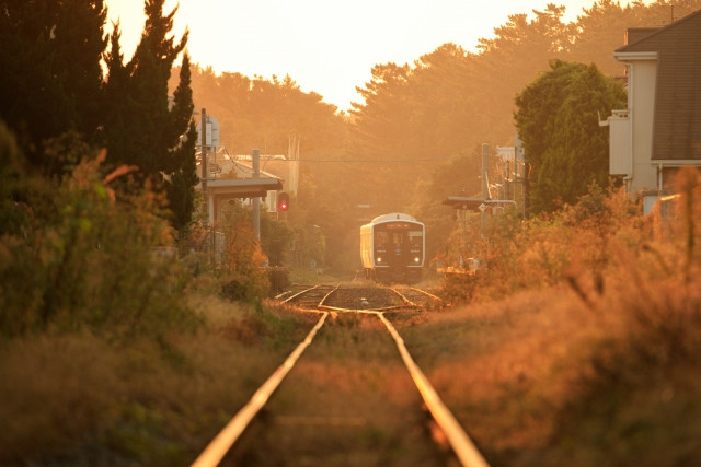 일본 시골 기차여행 이미지