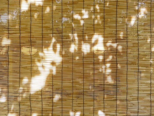 japanese summer shades, sudare or bamboo screen