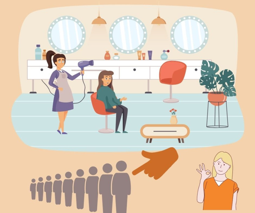 tiệm cắt tóc 1000 yên