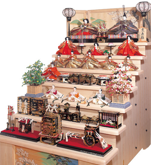 Hina Dolls Arrangement : 7 tier hina-dan